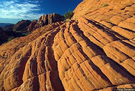 Snow Canyon Rocks United States, Utah, Ivins, blue sky, clouds, pattern, rocks, USA, Vereinigte Staten, UT
