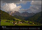 Calendar Alps March: St. Magdalena