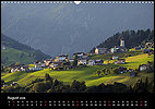 Calendar Alps August: Raggal