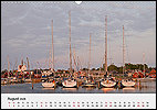 Calendar Denmark August: Bagenkop Harbor, Langeland