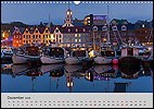 Calendar Faroe Islands December: Torshavn, Streymoy