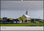 Calendar Faroe Islands June: Vidareidi, Vidoy, Northern Islands