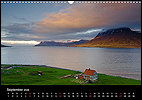 Calendar Iceland September: Hut