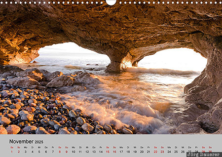 The Arches Provincial Park, Great Northern Peninsula, Newfoundland and Labrador, Canada, Neufundland, Newfoundland, calendar, Kanada