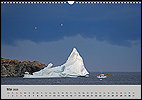 Calendar Neufundland May: Iceberg near Twillingate