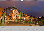Calendar Polen July: Tumski Bridge, Wroclaw