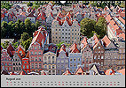 Calendar Polen August: Gdansk