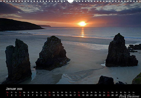 Garry Beach, Isle of Lewis, Scotland, calendar, January, United Kingdom, UK, Gro&szlig;britannien, Vereinigtes K&ouml;nigreich, Schottland, Grossbritannien, Vereinigtes Koenigreich
