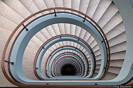 Den Bell Tower Antwerpen, BEL, Belgium, Flanders, Den Bell Tower, green, spiral staircase, Antwerp, Belgien