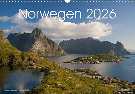 Reine, Moskenesoy, Lofoten, Nordland, Norway, calendar, title, Norwegen, Norge