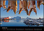 Calendar Norway January: Stockfish